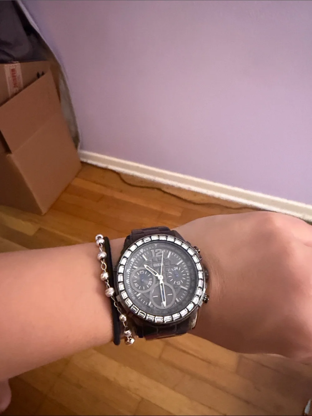 Guess Black Chronograph Bracelet Watch